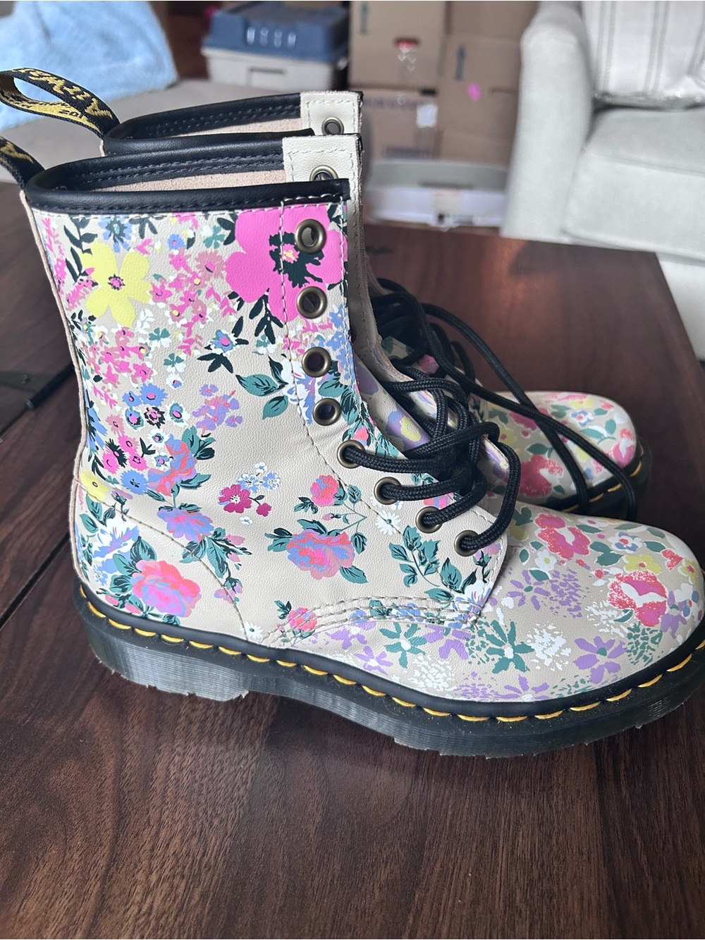 Dr. Martens Floral Boots